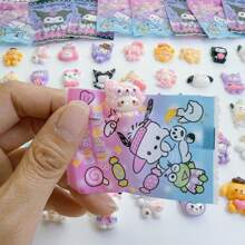 Sanrio 30/10pcs Cute Sanrio Hello Kitty Surprise Blind Bag, Small Gift Blind Box Prize Mini Simulation Cartoon Miniature Ornament, Suitable For Dollhouse, Aquarium, Interior Decoration, Birthday Gift, Valentine's Day Gift, Party Gift (Random Style)
