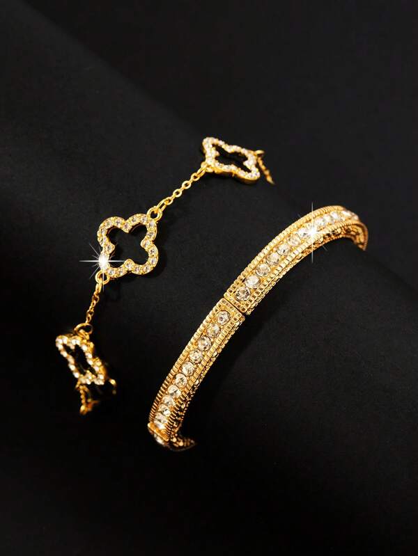 1 set de 2 bracelets de mode minimalistes, convient pour le port quotidien