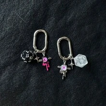 Devil's Eye Keychain Dice Retro Mobile Phone Chain Bag Pendant Couple Girlfriend Pendant