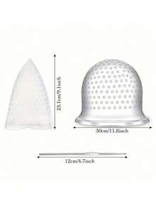 Silicone Hair Dye Cap With Hook, DIY Hair Dye Cap, Professional Reusable Hair Dye Cap, Silicone Hair Dye Highlight Cap For Highlights And Hair Dyeing,Back To School,Travel Holiday Essentials,Hair Accessories For Women - Multicolor - View 8