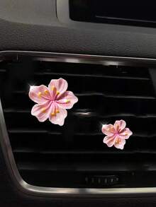 Set de 2, 4 o 6 ambientadores de coche con diseño de Sakura, clips decorativos aromáticos para el conducto del aire acondicionado del coche - Multicolor - Ver 11