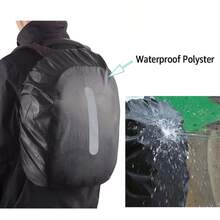 1 Stück wasserdichte Regenhülle für Rucksack 30-40L, reflektierende Rucksack Regenhülle gegen Staub/Diebstahl/Radfahren/Wandern/Camping/Reisen/Outdoor Aktivitäten - Verschiedenfarbig - Übersicht 8