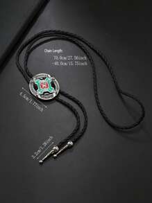 1pc Retro Alloy Eagle/Bowtie Print/Cicada Decor Sweater Chain, Unique Individual Style Casual Decorative Accessories Suitable For Daily Wear, Men