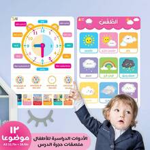 4pcs/Set, Colorful Arabic Educational Posters,Kids Educational Charts & Posters,Big Educational Posters Learning Wall Chart Set For Kids,4 Themes Included,A3 Paper Size,29.7 X 42.0cm/11.7 X 16.5inch,Baby Early Educational Toys,Teaching Aids,Math Learning Posters,Phonics Posters,Classroom Supplies Poster,Elementary School Supplies,Kindergarten Wall Decor,Prek Learning Materials,Kids Birthday Gift. - Multicolor - View 12