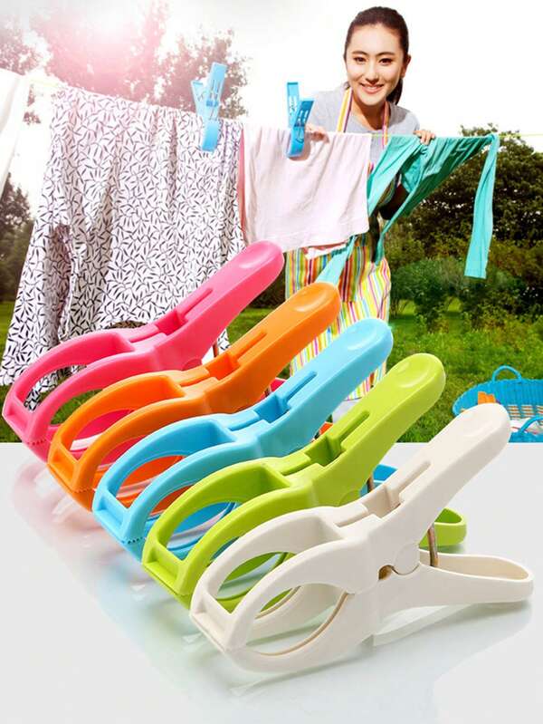 5pcs Clothing Clamps - Windproof, Seamless Clamps, Clothes Clamps, Dry Socks, Quilts, Fixed, Clothes, Fixed Plastic Clamps Clothes And Trousers Clamps Quilt Clamps