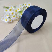 1 Roll 4cm Wide 45m Length Luxury Tulle Ribbon Bowknot Organza Fabric Flowers Gift Wrapping Sewing Accessories, For Birthday Party, Bridal Wedding, Holiday Gift, Rainbow Sheer Organza Ribbon, Width 1.57 Inch, Length 45m, Multi-Color, Suitable For DIY Rose, Fresh Flower Gifts Packaging, Wedding Party Bows, Applicable For Bouquets, Hair Accessories, Christmas And Easter Party Decoration, Valentine's Day Gift Wrapping, Bohemian Style, Wedding Ceremony Venue Decor, Bridal Shower