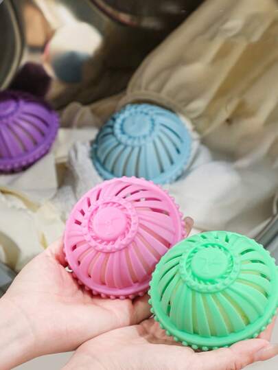 1PC Laundry Ball, Drum Cleaning And Stain Removal Magic Washing And Protection Ball Anti Entanglement Artifact, Hair Removal And Filtering Tennis Ball, Pure Drying Ball, Soft Clothes And Fabrics, Reducing Wrinkles And Accelerating Drying Time