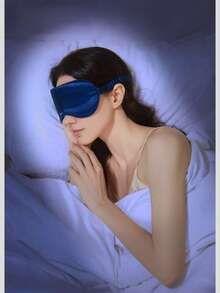 1/2 件男女通用桑蚕丝睡眠眼罩，双面，遮光，无压力，帮助睡眠，缓解眼疲劳，适合旅行、办公室休息、飞行