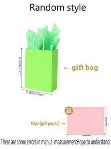 Colorful Gift Bags, 8 Color Party Favor Bags With Handles For Weddings, Birthdays, Party Supplies And Gifts Rainbow
