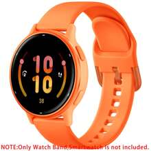 20mm Silicone Band Compatible With Garmin Vivoactive 6/Vivoactive 5/ Vivoactive 3 Watch Bands/Venu/Venu 2 Plus/Venu Sq/Galaxy Watch 7 6 5 4 40mm 44mm/Watch 4/6 Classic 42mm 46mm 43mm 47mm For Women Men, Soft Sport Replacement Strap For Forerunner 645/245/Galaxy Watch 5 Pro 45mm/Active 2 Watch/Watch 3 41mm