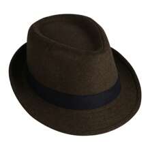 JEWELRYWE Classic And Simple Jazz Hats For Men And Women, Fedoras, And Short-Brimmed Hats For Men And Women, Which Can Be Worn For Leisure And Stage Performances