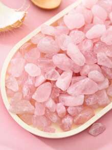 Frammenti di cristallo di quarzo rosa naturale - Ciottoli decorativi per acquari, contenitori di vetro, giardini Zen e giardini delle fiabe - Tonalità rosa tenui per decorazioni di paesaggi estetici, decorazioni per cortile esterno