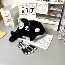 قلم رصاص واحد، متميز، حيوان بحري لطيف - عالي الجودة للقرطاسية - حقيبة تخزين كبيرة السعة [بدون سحاب معلق] - منظم مكتبي طالب إبداعي، صندوق قرطاسية، حقيبة تخزين، حقيبة تجميل، هدية عطلة، عودة إلى المدرسة، لوازم مدرسية، حقيبة أقلام، حقيبة مدرسية