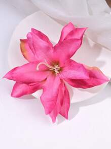 1pc Tropical Style Faux Flower Hair Clip, Suitable For Travel Photo Shoot And Outfit Accessory Claw Clips Hair Claws Hair Barrettes