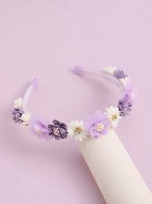 1 Peça Tiara Flor Roxa para Crianças, Adequada para Férias, Viagens, Festas, Uso Diário na Primavera e Verão para Meninas