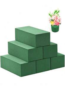 20pcs/10/8/5/2/1pc-Flower Foam Block, (5.5 Inches Long X 3.1 Inches Wide X 1.7 Inches High) Plant Foam, Green Wet And Dry Flower Foam Used For Arrangement Of Flowers Or Artificial Flowers, Flower Shop Foam Used For Wedding, Birthday And Home Decoration.