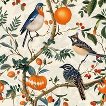 1 Roll Vintage Birdhouse On Orange Tree Branch Peel And Stick Wallpaper, Waterproof Contact Paper, Removable Sticker Wallpaper, Size: 17.32in*118.1/196.8/393.7in, Suitable For Living Room, Bedroom, Dining Room, TV Background Wall, Home Decor, Cabinet, Bookshelf, Desk, Chair, Furniture Renovation, DIY, Easy To Cut - Multicolor - View 15