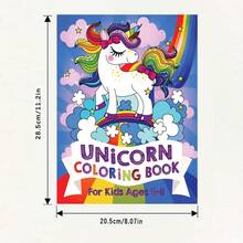 Libro para colorear de Unicornio: Para niños de 4 a 8 años (Libro para colorear de Oso Tonto) Libro en rústica, Regalo de vuelta a clases, Práctica exclusiva para niños, Libro, Vuelta al cole, Útiles escolares