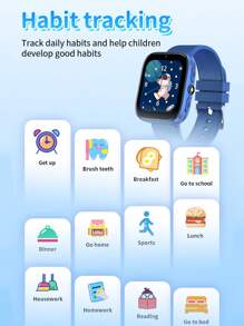 ERUN Montre connectée pour garçons/filles, écran tactile IPS de 1,54 pouces, mini caméra, lecteur de musique, montre de jeu, lampe de poche, narration, cadeau d'anniversaire, surprise de vacances, fournitures scolaires, fête des enfants