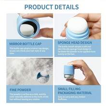 Dry Shampoo Powder, Dry Shampoo Volume Powder, Hair Powder For Women And Men, Travel Size Dry Shampoo With Sponge Brush And Mirror (Large, Cherry Fruity) - 櫻桃果香 - 查看 10