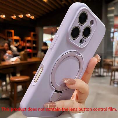 磁吸式无线充电软硅胶支架手机壳，兼容 17 Air 17 16 15 14 13 12 11 Pro Max 16e，春季礼物