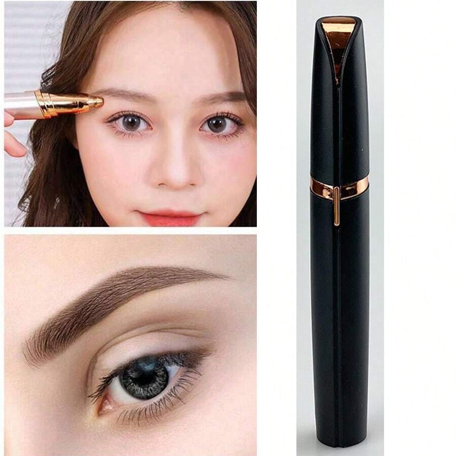 1pc Rechargeable Electric Eyebrow Trimmer, Women Eyebrow Trimmer, Nose Hair Trimmer, Depilator, Multi-Function Body Hair Trimmer, Depilation Pen, Lipstick Shaping, For Eyebrow And Facial Hair Grooming
