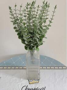 2 pièces de chaque Fleurs artificielles, 5 types d'assortiment de bouquet de fleurs artificielles, branches de fleurs artificielles décorations de fleurs fausses en soie pour l'aménagement de la maison, le mariage, le bureau, la cérémonie de remise des diplômes (vert et blanc)