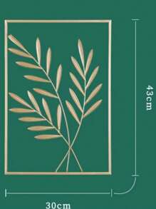 1pc Nordic Metal Leaf Iron Wall Hanging Decor, Plant Ginkgo Palm Maple Leaves Wall Pendant Mural Living Room Bedroom Home Decoration Room Decor Bedroom Decor Wall Decor