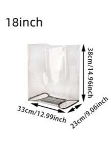 1pc Heavy-Duty Waterproof Clear Suitcase Protector Cover | Scratch & Dustproof Luggage Protector With Reinforced Edges & Transparent Design, Compatible With 20/24/28-Inch Bags, Travel Essentials For Airport, Train, Hotel - Ideal Gift For Travelers, Luggage Cover Protector, Durable PVC Material, Baggage Protection, Minimalist Style, Scratchresistant Fabric, Vacation Essentials