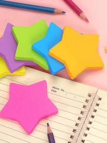 Note adesive a forma di pentagono, 8 colori, 3x3 pollici, colori brillanti, perfette per scuola, casa, ufficio, quaderni e agende - divertenti e funzionali per apprendimento, organizzazione, professionisti - multicolore - Visualizzare 7