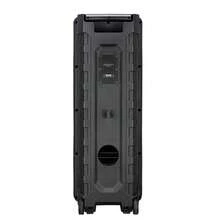 Dazone 2800W Portable Bluetooth Speaker Dual 12" Subwoofer With Wireless Microphone, Professional Rechargeable Heavy Bass Sound LED Party PA System Karaoke DJ Disco LED Light AUX FM Remote Control Handle Wheels Wireless Stereo Trolley Speaker - RGB Wired Mic - View 9