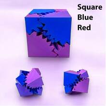 1 PC Gradient Color 3D Printed Spinning Gear Ball - Relaxing Desk Toy For Parties & Home Decor - Random Color Selection - Multicolor - View 15