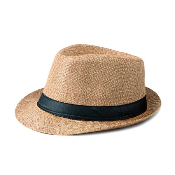 JEWELRYWE Men's Women's Simple Panama Sun Hat, Breathable Top  Hat, Summer Sun Hat