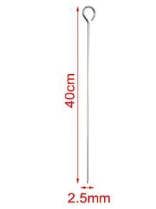6-8pcs outils de barbecue aiguille de barbecue brochettes rondes brochettes de barbecue, brochettes plates rondes en acier inoxydable, brochettes en acier inoxydable fourchettes de barbecue, brochettes plates brochettes d'agneau, brochettes de barbecue barbecue outils de barbecue en acier inoxydable