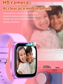 ERUN Montre connectée pour garçons/filles, écran tactile IPS de 1,54 pouces, mini caméra, lecteur de musique, montre de jeu, lampe de poche, narration, cadeau d'anniversaire, surprise de vacances, fournitures scolaires, fête des enfants