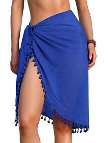 Women Beach Sarong Bathing Suit Wrap Skirt Sheer Bikini Swimsuit Cover Ups For Swimwear For Dress - Shape - View 19