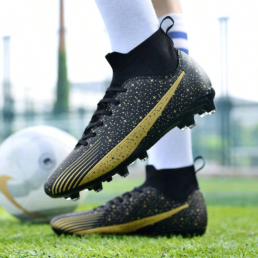 New Recommendation Teenage Football/Soccer Shoes, School Student Competition Training Long Spikes, Wear-Resistant Anti-Slip Gripping, Unisex Adult