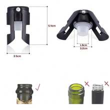 1 件不锈钢双耳香槟塞起泡酒瓶塞