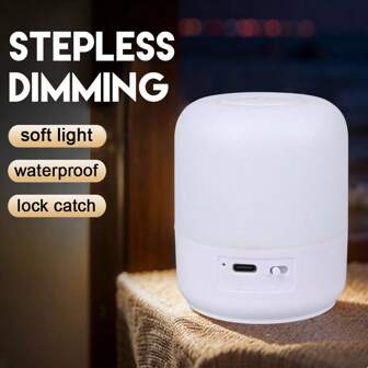 Lampe de camping LED rechargeable USB, lampe de chevet, éclairage extérieur, lampe à effleurement pour l'atmosphère du dortoir