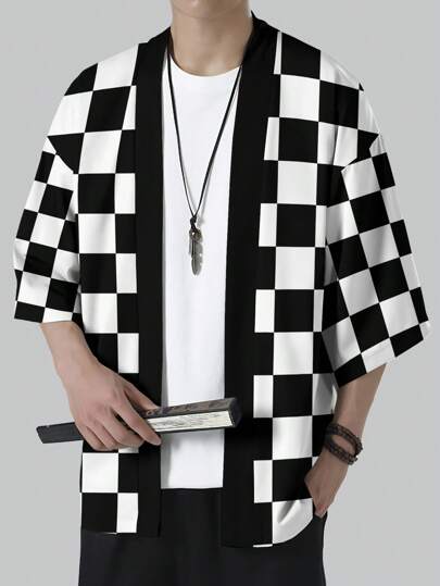 Men's Japanese Anime Cosplay Pattern Lightweight Polyester Casual Summer Jacket