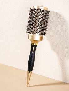 1支专业保温圆梳，陶瓷涂层铝制梳筒 - 沙龙级卷发梳，耐热梳齿，适用于吹干、卷发、顺滑和造型，梳子，美发梳，发型师，美发工具，美发产品，后梳，梳子，卷发产品，圣诞节，美发 - 金色 - 查看 13