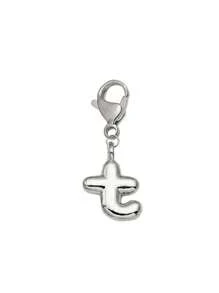 Lindas letras prateadas de bolha, lindo colar com pingente de bolsa - Pingente da sorte, lindas iniciais estilo hip-hop, letras de A a Z, pingente de bolsa e mochila de liga brilhante - Presente perfeito para aniversários e ocasiões especiais, chaveiro, bolsa, mochila, pingente, carro, presentes para mulheres e meninas, carteiras e acessórios para bolsas, presentes para o Dia dos Namorados, presentes para o Dia dos Professores, presentes para o Dia das Mães.