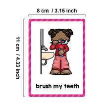 12 Themes Montessori Children's English Word Learning Flashcards, Early English Word Learning Supplies, Home School Classroom English Learning Assistance Tools, Classroom English Learning Supplies - Multicolor - View 5