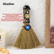 1pc Crystal Heart Shape Magic Broom Natural Amethyst Quartz Stone Craft Witch Broomstick Divination Cleansing Home Decoration Christmas Gift - Heart Broom - View 21