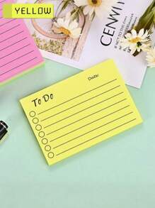 1 Pad Strong Adhesive Color Note Book, A Creative Sticky Note Prepared For Students' Return To School