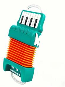 儿童手风琴乐器，适合初学者，便携易用，适合家庭聚会、派对、亲子互动，适合男孩和女孩的益智玩具，配件/款式/颜色多样 - 彩色 - 查看 9