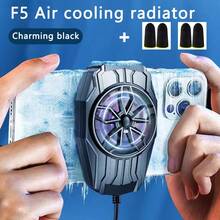 High Airflow Phone Cooler With USB Cable, Suitable For Various Sizes Of Phones, Reduces Phone Lag, Clip-On Design, Low Weight, Low Noise For Mute Game E -Sports Gaming Accessories