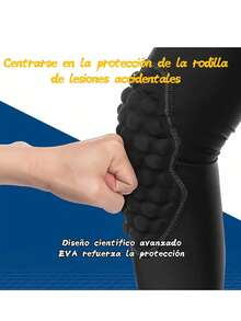 1 Par Rodilleras Deportiva Anticolisión Basquetbol Elastica Compresion Protector Rodilla Para Niños - Negro - Ver 3
