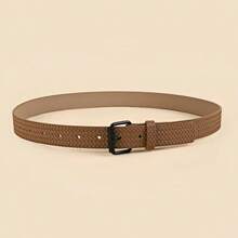 1件装[2025新款]男士弹力编织腰带 - 免打孔合金针扣，可调节弹力腰带，休闲帆布时尚腰带，四季皆宜，商务配饰，休闲、商务、男友、丈夫、父亲、男士礼物，日常穿着、时尚、青少年、户外、度假、运动、旅行、街头、波西米亚风、复古秋季、万圣节秋冬配饰，适合青少年、青年、男士，休闲、户外、运动、度假、毕业礼物、生日礼物、日常穿着 - 彩色 - 查看 7