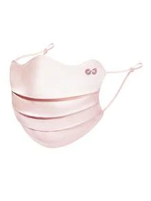 1 件女士优质桑蚕丝粉色面罩，防紫外线耳挂式面罩，轻便透气，适合骑行、高尔夫、高端丝绸面罩 - 粉色 - 查看 4